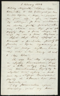 List do Jackowskiego Ignacego od Gomoszyńskiego Józefa