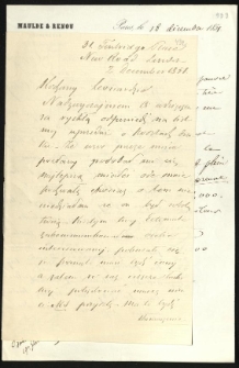 Listy Maulde et Renou do Niedźwieckiego