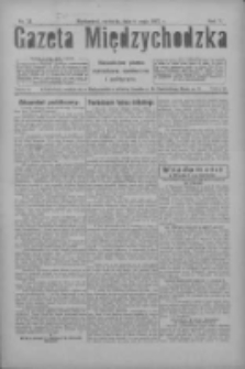 Gazeta Międzychodzka: niezależne pismo narodowe, społeczne i polityczne 1927.05.08 R.5 Nr53