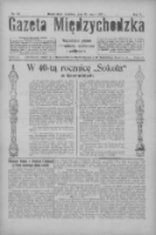 Gazeta Międzychodzka: niezależne pismo narodowe, społeczne i polityczne 1927.05.22 R.5 Nr59