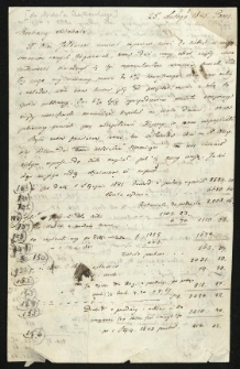 List Eustachego Januszkiewicza do Czajkowskiego Michała