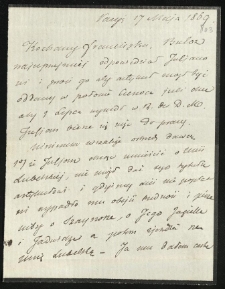 Listy Eustachego Januszkiewicza do NN Franciszka
