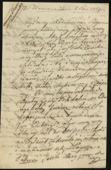 List od Jeleńskiego J&oacute;zefa