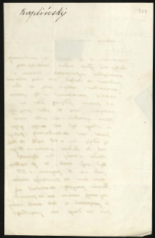 List od Kaplińskiego Leona