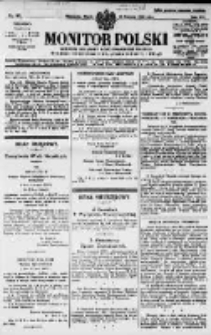 Monitor Polski. Dziennik Urzędowy Rzeczypospolitej Polskiej. 1929.08.16 R.12 nr187