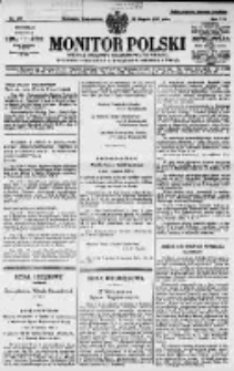 Monitor Polski. Dziennik Urzędowy Rzeczypospolitej Polskiej. 1929.08.19 R.12 nr189