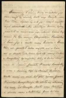 List od Krasińskiego Wincentego