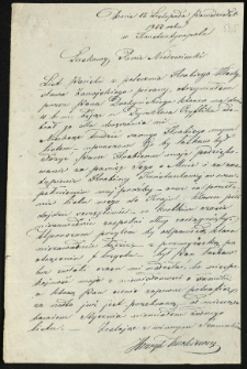 List Kurkiewicza Henryka do Niedźwieckiego Leonarda