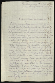 List Lesiewicza Juliana do Kunachowicza