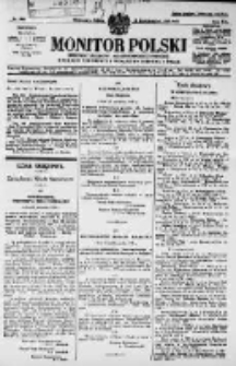 Monitor Polski. Dziennik Urzędowy Rzeczypospolitej Polskiej. 1929.10.19 R.12 nr242
