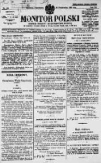 Monitor Polski. Dziennik Urzędowy Rzeczypospolitej Polskiej. 1929.10.28 R.12 nr249