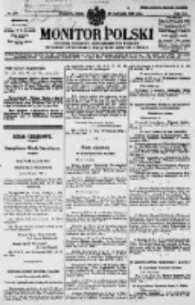 Monitor Polski. Dziennik Urzędowy Rzeczypospolitej Polskiej. 1929.11.23 R.12 nr270