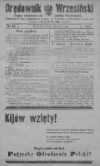 Orędownik Wrzesiński: organ urzędowy na powiat wrzesiński 1920.05.15 R.2 Nr56