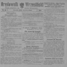 Orędownik Wrzesiński: organ urzędowy na powiat wrzesiński 1920.08.28 R.2 Nr88