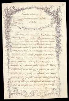 List od Marciejewskiego Stanisława