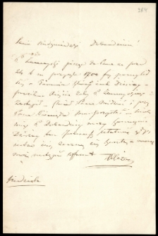 List od Olizara Narcyza