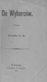 Do wyborców