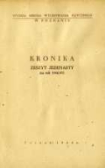 Kronika. Wyższa Szkoła Wychowania Fizycznego w Poznaniu Z.11 1966/67