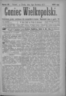 Goniec Wielkopolski: najtańsze pismo codzienne dla wszystkich stanów 1877.04.04 Nr30