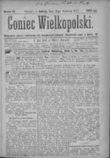 Goniec Wielkopolski: najtańsze pismo codzienne dla wszystkich stan&oacute;w 1877.04.21 Nr45