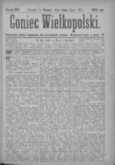 Goniec Wielkopolski: najtańsze pismo codzienne dla wszystkich stan&oacute;w 1877.07.24 Nr120