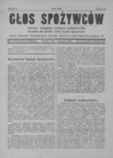 Głos Spożywc&oacute;w. 1920. Nr6