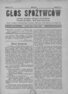 Głos Spożywc&oacute;w. 1921. Nr1-2