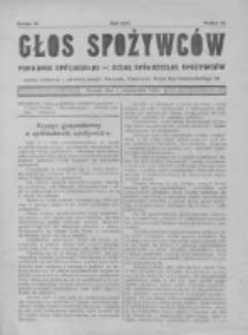 Głos Spożywc&oacute;w. 1922. Nr10