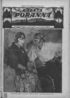 Gazeta Poranna:ilustrowana kronika tygodniowa 1926.11.22 Nr89