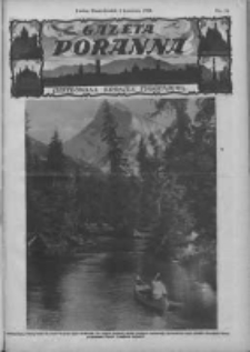 Gazeta Poranna:ilustrowana kronika tygodniowa 1928.04.02 Nr14