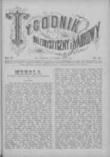 Tygodnik Beletrystyczny i Naukowy 1886.02.14 R.6 Nr20