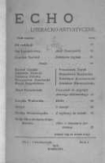 Echo Literacko-Artystyczne. 1912 R.1 nr1