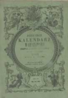 J&oacute;zefa Unger Kalendarz Warszawski Popularno-Naukowy na rok zwyczajny 1857, kt&oacute;ry ma dni 365