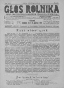 Głos Rolnika. Organ Chrześcijańsko-Narodowego Stronnitwa Rolniczego. R. I. 1921. Nr. 6-7