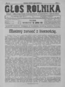 Głos Rolnika. Organ Chrześcijańsko-Narodowego Stronnictwa Rolniczego. R. I. 1921. Nr8