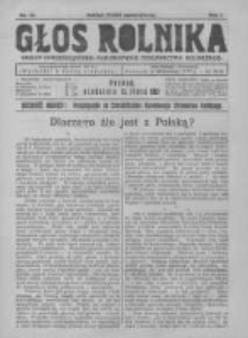Głos Rolnika. Organ Chrześcijańsko-Narodowego Stronnictwa Rolniczego. R. I. 1921. Nr13