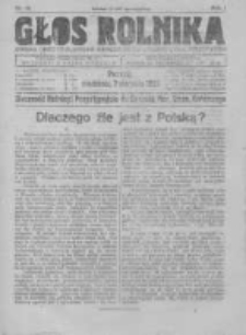 Głos Rolnika. Organ Chrześcijańsko-Narodowego Stronnitwa Rolniczego. R. I. 1921. Nr. 14