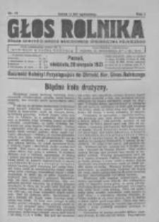 Głos Rolnika. Organ Chrześcijańsko-Narodowego Stronnictwa Rolniczego. R. I. 1921. Nr17