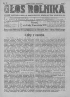 Głos Rolnika. Organ Chrześcijańsko-Narodowego Stronnitwa Rolniczego. R. I. 1921. Nr. 19