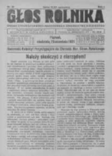 Głos Rolnika. Organ Chrześcijańsko-Narodowego Stronnictwa Rolniczego. R. I. 1921. Nr21