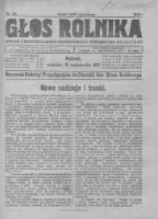 Głos Rolnika. Organ Chrześcijańsko-Narodowego Stronnictwa Rolniczego. R. I. 1921. Nr24