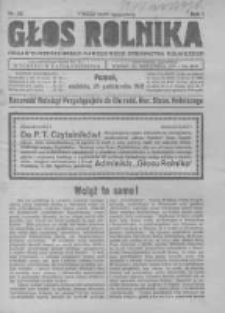 Głos Rolnika. Organ Chrześcijańsko-Narodowego Stronnitwa Rolniczego. R. I. 1921. Nr. 25