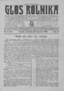 Głos Rolnika. Organ Chrześcijańsko-Narodowego Stronnictwa Rolniczego. R. II. 1922. Nr4