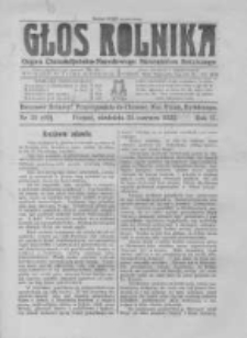 Głos Rolnika. Organ Chrześcijańsko-Narodowego Stronnictwa Rolniczego. R. II. 1922. Nr26