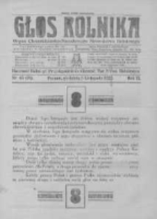 Głos Rolnika. Organ Chrześcijańsko-Narodowego Stronnictwa Rolniczego. R. II. 1922. Nr45