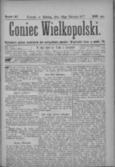 Goniec Wielkopolski: najtańsze pismo codzienne dla wszystkich stanów 1877.08.18 Nr141