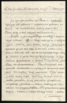 List od Suchorzewskiej generałowej