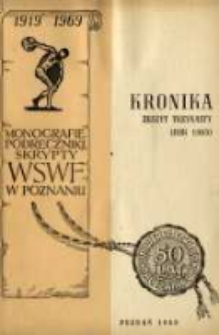 Kronika. Wyższa Szkoła Wychowania Fizycznego w Poznaniu Z.13 1968/69
