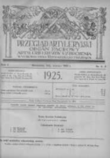 Przegląd Artyleryjski: organ fachowy artylerji i służby uzbrojenia 1925 luty marzec R.3 Nr2/3