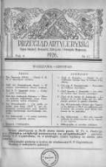 Przegląd Artyleryjski: organ artylerji, marynarki, uzbrojenia i przemysłu wojennego 1926 listopad R.4 Nr11